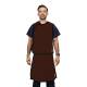 Phillips Safety RA-VSA Vest and Skirt Full Overlap Apron - Nylon Fabric Dark Brown with Black Trim