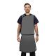 Phillips Safety RA-VSA Vest and Skirt Full Overlap Apron - Polytron Fabric Gray with Black Trim
