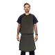Phillips Safety RA-VSA Vest and Skirt Full Overlap Apron - Ripstop Fabric Light Gray with Black Trim