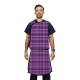 Phillips Safety RA-VSA Vest and Skirt Full Overlap Apron - Nylon Fabric Purple Plaid with Black Trim