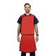 Phillips Safety RA-VSA Vest and Skirt Full Overlap Apron - Polytron Fabric Red with Black Trim