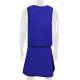 Phillips Safety RA-VSA Vest and Skirt Full Overlap Apron - Royal Blue Nylon Fabric with Black Trim Back View