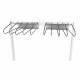 Garment Style Mobile 10 Arm Apron Rack