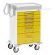 DETECTO RC333369YEL Rescue Series Isolation Medical Cart - 6 Yellow Drawers
