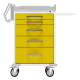 DETECTO RC33669YEL Rescue Series Isolation Medical Cart - 5 Yellow Drawers