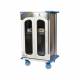 Pedigo RCC-235-B Revolution Closed Surgical Case Cart with Double Door - Angle View (Shelf and contents are not included)