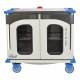 Pedigo RCC-242-B Revolution Closed Surgical Case Cart with Double Door - 46.25" W x 27.5" D x 42" H (Shelf is not included)