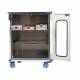 Pedigo RCC-245-B Revolution Closed Surgical Case Cart with Double Door - Opened Doors (Shelves and contents are not included)