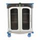 Pedigo RCC-245-B Revolution Closed Surgical Case Cart with Double Door - 46.25" W x 27.5" D x 59" H (Shelves are not included)