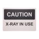 Phillips Safety RD-WS-P-014-BK Caution X-Ray In Use Silk Screened Sign - White/Black