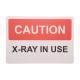 Phillips Safety RD-WS-P-014-R Caution X-Ray In Use Silk Screened Sign - White/Red