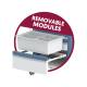 Pegasus PLY41-33333336-BB-TSL-PED1 Poly Pediatric Crash Cart, 41" Height with Twist-to-Cut Seal Lock - Removable Modules