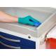 DETECTO Rescue Series Loaded Anesthesiology Medical Cart - 6 Blue Drawers
