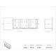 Poltex RESP4HSAN Stand Mount Respiratory Hygiene Station - Diagram Data Sheet