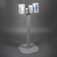 Poltex RESP4POS-3STL Respiratory Hygiene and PPE Station with Steel Stand, 4 Position - Front View (Consumables Not Included)