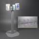 Poltex RESP4POS-3STL Respiratory Hygiene and PPE Station with Steel Stand - 4 Position (Consumables Not Included)
