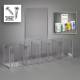 Poltex RESP5POS-W-SLV Respiratory Hygiene and PPE Station with Sign Sleeve - Wall Mount, 5 Position (Consumables Not Included)