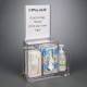Poltex RESPG-CT-SLV Locking Respiratory Hygiene Station G - Countertop, With Sign Sleeve (Consumables Not Included)