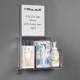 Poltex RESPG-W-SLV Locking Respiratory Hygiene Station G - Wall Mount, With Sign Sleeve (Consumables Not Included)