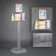 Poltex RESPI-3STL-DCL Respiratory Hygiene Station I - Steel Stand, With Decal Sign (Consumables Not Included)