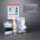 Poltex RESPQ-CT-DCL Respiratory Hygiene Station Q - Countertop, With Decal Sign (Consumables Not Included)