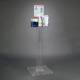 Poltex RESPQ-S-DCL Respiratory Hygiene Station Q, Acrylic Stand, With Decal Sign - Front View (Consumables Not Included)