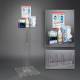 Poltex RESPQ-S-DCL Respiratory Hygiene Station Q - Acrylic Stand, With Decal Sign (Consumables Not Included)