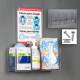 Poltex RESPQ-W-DCL Respiratory Hygiene Station Q - Wall Mount, With Decal Sign (Consumables Not Included)