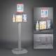 Poltex RESPS-3STL-DCL Locking Respiratory Hygiene Station S - Steel Stand, With Decal Sign (Consumables Not Included)