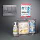 Poltex RESPS-CT-DCL Locking Respiratory Hygiene Station S - Countertop, With Decal Sign (Consumables Not Included)