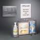 Poltex RESPS-CT-SLV Locking Respiratory Hygiene Station S - Countertop, With Sign Sleeve (Consumables Not Included)