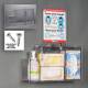 Poltex RESPS-W-DCL Locking Respiratory Hygiene Station S - Wall Mount, With Decal Sign (Consumables Not Included)