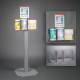 Poltex RESPU-3STL-DCL Respiratory Hygiene Station U - Steel Stand, With Decal Sign (Consumables Not Included)