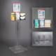 Poltex RESPU-S-DCL Respiratory Hygiene Station U - Acrylic Stand, With Decal Sign (Consumables Not Included)