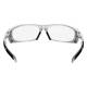 Phillips Safety Wrap Around Radiation Glasses Model 1388 - Silver S-50SS