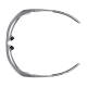 Phillips Safety Wrap Around Radiation Glasses Model 1388 - Silver S-50SS