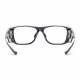Model 15011 Plastic Frame Radiation Glasses - Black/Clear BKC-50SS