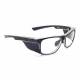 Model 15011 Plastic Frame Radiation Glasses - Black/Clear BKC-50SS