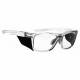 Model 15011 Plastic Frame Radiation Glasses - Crystal Clear CC-50SS