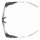 Model 15011 Plastic Frame Radiation Glasses - Crystal Clear CC-50SS