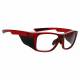 Model 15011 Plastic Frame Radiation Glasses - Crystal Red CR-50SS