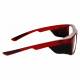 Model 15011 Plastic Frame Radiation Glasses - Crystal Red CR-50SS