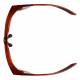 Model 15011 Plastic Frame Radiation Glasses - Crystal Red CR-50SS