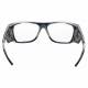 Model 15011 Plastic Frame Radiation Glasses - Navy Clear