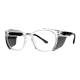 Phillips Safety Plastic Frame Radiation Glasses Model 190 - Clear (Left Angle View)