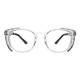 Phillips Safety Plastic Frame Radiation Glasses Model 190 - Clear (Front View)