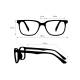 Phillips Safety Plastic Frame Radiation Glasses Model 190 - Clear (Frame Dimensions)