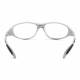 Model 208 Ultralite Wrap Lead Glasses - Silver