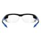 Phillips Safety Plastic Frame Radiation Glasses Model 220 - Black/Blue (Back View)