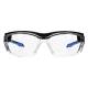 Phillips Safety Plastic Frame Radiation Glasses Model 220 - Black/Blue (Front View)